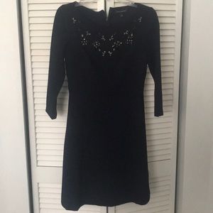 Like New Banana 3/4 Sleeve Dark Navy Dress